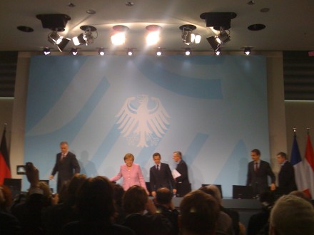 EU-lederne under vårens krisemøte i Berlin. Nå er tallene på bordet. Foto: Dag Yngland